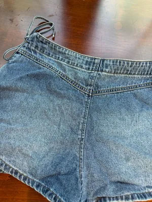 Tillys RSQ Denim Skort Side Tie Mini Size 25 Wrap Front thumbnail 8
