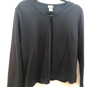 L.L. Bean Soft Cardigan Black Petite Size undefined thumbnail 6