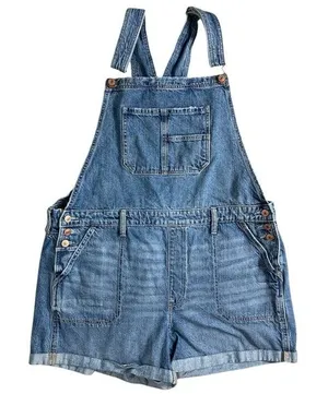 American Eagle Tomgirl Shortall Overall Shorts thumbnail 1