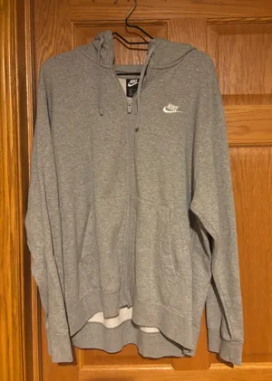 Grey Women’s Nike Hooded Full Zip XL thumbnail 1