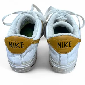 nike 6 Sneakers Tennis Shoes court next nature white gold swoosh Womens thumbnail 4