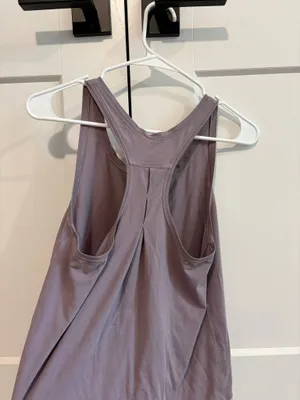 Purple Lululemon Tank Top Size 4 small stain on back thumbnail 3