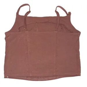 Free People‎ Rose Mauve Corset Cropped Cami Tank Top Women's Size L thumbnail 3