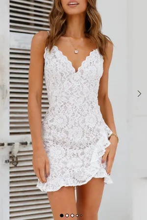 Lace White Dress Hello Molly thumbnail 1