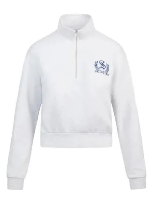 Skims Lightweight Fleece Shrunken Quarter Zip Pullover size large NWT thumbnail 3