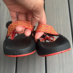 Chacos Pink and Orange Sandals with Adjustable Straps thumbnail 8