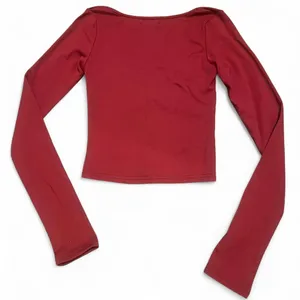 Edikted Burgundy Long Sleeve Top thumbnail 4