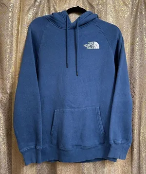 The North Face Women's Blue Graphic Injection Hoodie Sweater Medium thumbnail 1