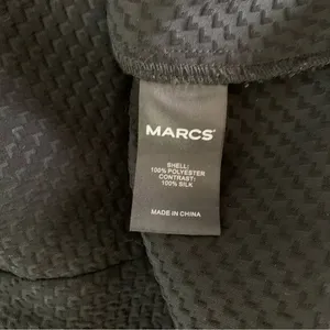 Marcs Black Textured Blouse Silk Peter Pan Collar Long Sleeve Workwear Top M thumbnail 8