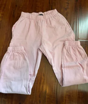 Light Pink Brandy Melville Sweatpants thumbnail 1
