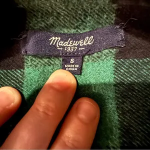 Madewell Plaid‎ Flannel Shirt Women's Small Long Sleeve Casual Layering thumbnail 5