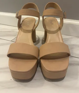Y-Not Macey Platform Dress Sandals Dark Nude thumbnail 3