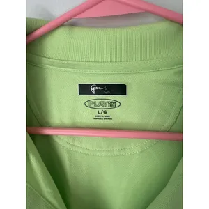 NWT Greg Norman Large Polo Shirt Womens Green Short Sleeve Stretch Golf Play Dry thumbnail 5