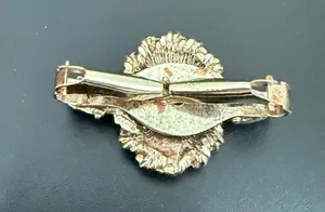 Vintage Unsigned Victorian Lady Portrait Cameo Scarf Clip 9g. thumbnail 5