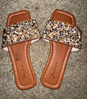 Sparkle slides Brown Size 6 thumbnail 1