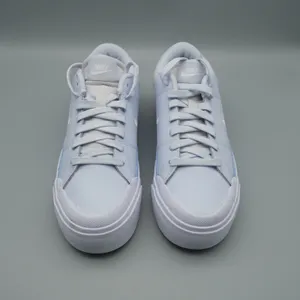 Nike Court Legacy Lift Womens 7.5 Light Blue Platform Sneaker FV5526-001 thumbnail 3