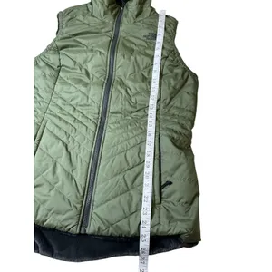 The North Face‎ Mossbud Reversible Insulated Vest Olive Green Grey Womens Medium thumbnail 10