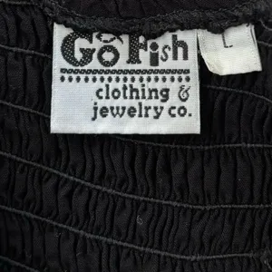 Go Fish Size L Maxi Dress Smocked Tank Black Capsule Minimal thumbnail 3