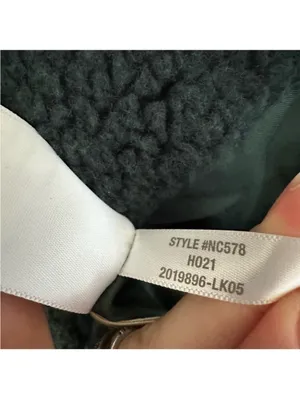 Madewell (Re)sourced Sherpa Teddy Coat NC578 Womens Medium Green Boucle Plush thumbnail 10
