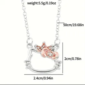 Hello Kitty Gorgeous Licensed Charm “18 Rhinestone Necklace thumbnail 2