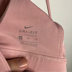 Nike Dri-fit sports bra light pink women’s‎ size XL athletic activewear casual thumbnail 7