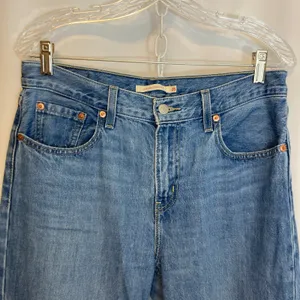 Levi’s Low Pro Straight Vintage 90s Mid Rise Relaxed Slouchy Blue Denim Jeans 28 thumbnail 3