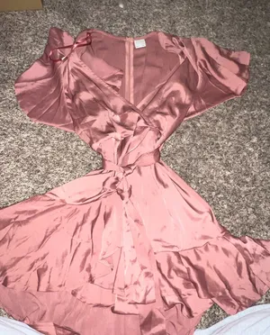 Lucy in the Sky Pink wrap dress thumbnail 1