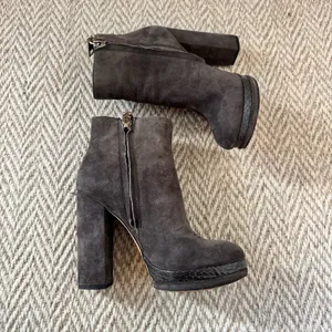 Dolce Vita Vergo Platform High Heel Booties, Galaxy Grey Suede thumbnail 2