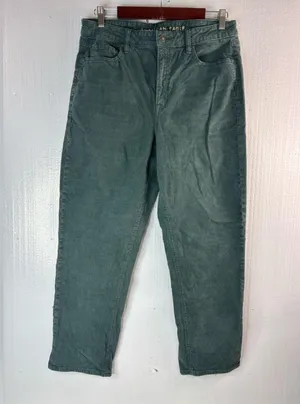 American Eagle Outfitters 12 Mom Straight Jean Corduroy Pants in Emerald Green thumbnail 10