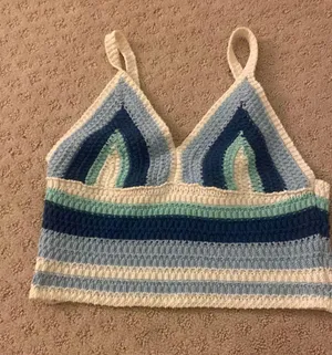 Crochet Top Blue thumbnail 1