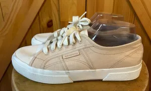Superga 2750 Organic Canvas Natural Dye Mix Cream Eclipta Jam Root size 41/9.5 thumbnail 1