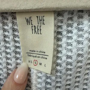 We The Free Waffle Knit Bell Sleeve Top Size Small Casual Boho Minimalist thumbnail 3