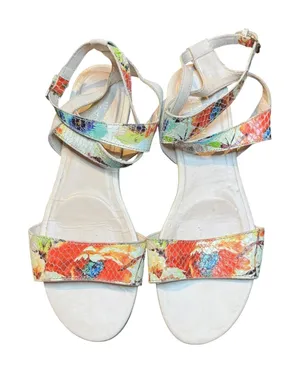 Cole Haan Shoes Womens Size 7.5 Multicolor Floral Ankle Strap Sandals Grand OS thumbnail 1