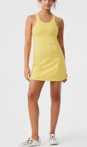 Outdoor Voices Tennis Dress Athletic Flow Circle Spring Fling Yellow Small thumbnail 11