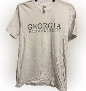 UGA University of Georgia Georgia Panhellenic Bella Canvas Tee Shirt, Medium thumbnail 1