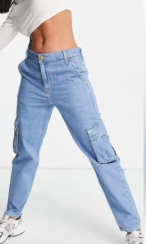 Free People Levis Cargo Jeans Sz 28 thumbnail 3