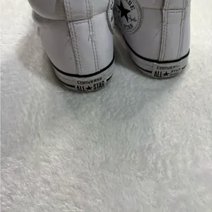 Converse White Canvas Sneakers with Rubber Sole thumbnail 5