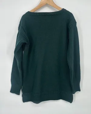 Woolovers Sweater Womens Small Green 100% British Wool‎ Classic Preppy Pullover thumbnail 1