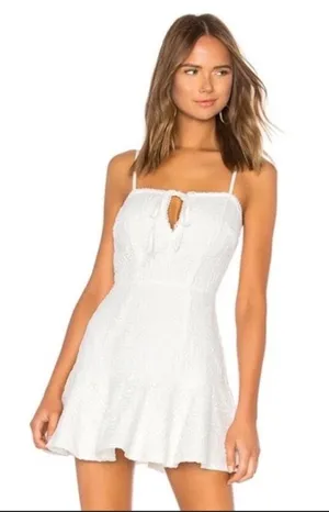 Revolve superdown Mini White Dress thumbnail 1