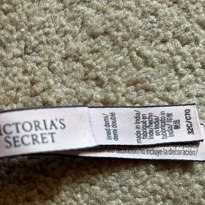 Victoria's Secret Lined Demi Pink and Gold Lace Bra Size 32C thumbnail 5