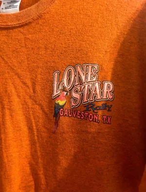 Unisex Harley davidson 2014 rally shirt size medium in orange thumbnail 4