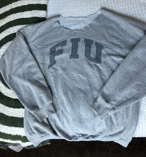 cut neck fiu sweatshirt Gray Size L thumbnail 1