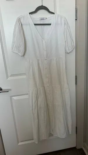 Long Maxi Dress White Size 6 thumbnail 1