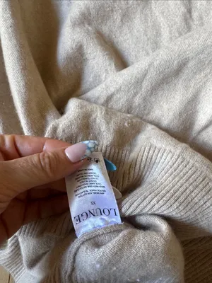 Lounge Crewneck Sweater in Cream thumbnail 6