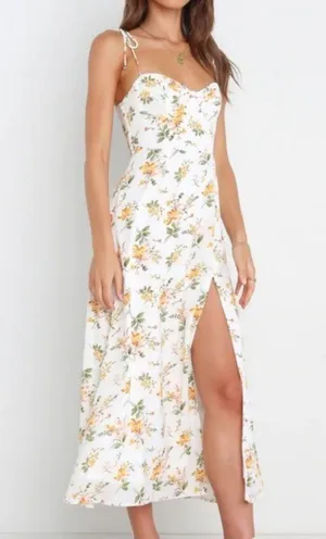 Petal + Pup Floral Lucas Tie Strap Midi Dress Sz 4 thumbnail 10