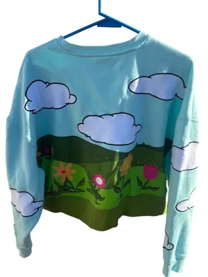Disney -Mickey Mouse Pastel Graphic Sweatshirt - Garden preowned Size M thumbnail 3