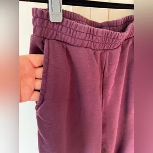 Zara Women’s Purple Preppy Cozy Joggers Sweatpants‎ Size Medium thumbnail 9