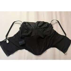 Urban Outfitters Women's Black Satin Corset Top Women's sz. S thumbnail 6