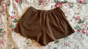John Galt Brown Waffle Shorts thumbnail 2
