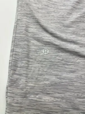 Lululemon On The Fly Pant *27" Womens 8‎ Grey White Athletic Athleisure W5BVFS thumbnail 4